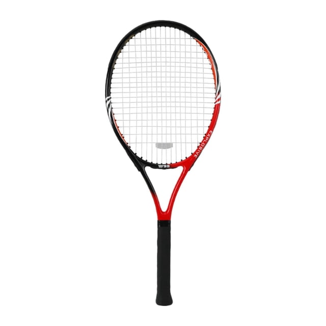 Tenis raqueta de nylon cuerdas de nylon marco de fibra de carbono tenis raqueta práctico equipo de entrenamiento de tenis para práctica de jardín al Rojo