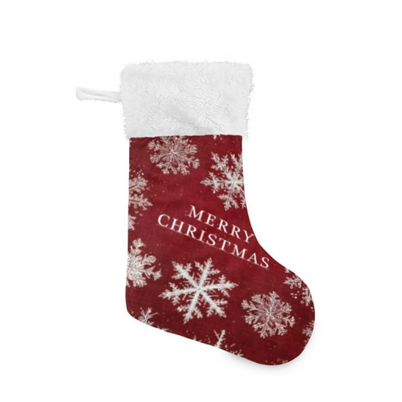 DIXRUYEE Hanging Christmas Decor Stocking Snowflake - Filled Christmas Greeting