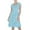 Blue, variant on Wyzesi Short Evening Dresses for Women Elegant New Women's Summer 2025 New French Vintage Dress Square Neck Printed Dress In Stock Christmas Pajamas Costume