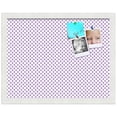 thumbnail image 2 of PinPix 18x14 Custom Cork Bulletin Board Light Purple Dots Poster Board Has a Fabric Style Canvas Finish, Framed in Light Purple Dots, by ArtToFrames (PinPix-503), 2 of 6
