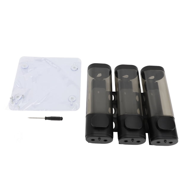 Líquido 3 En 1 De 300 Ml, Dispensador De Champú Y Acondicionador Para Ducha De Con Montaje En Pared De Gran Capacidad Con Cuerpo Transparente, Para Fregadero De Cocina,