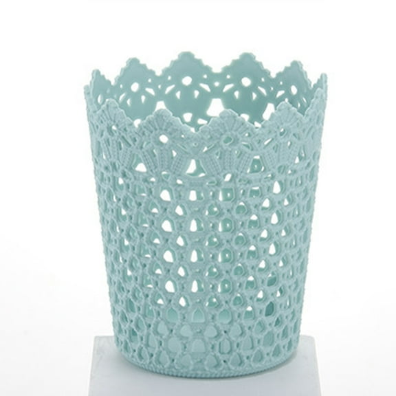 HOOWIFFY Creative Storage Basket Plastic Assorted Color 4Set Round Shape for Office Use