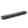 thumbnail image 4 of Harmonica professionnel pour débutants, base en laiton de 1,2 mm, 24 trous polyphoniques (clé de sol noire), 4 of 4