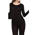 thumbnail image 2 of Conjuntos de ropa interior térmica de seda para mujer | Calzoncillos largos de seda para mujer, 2 of 5