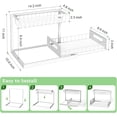 thumbnail image 6 of 2 Pack Under Sink Organizer and Storage, Pull Out Cabinet Organizer Slide Out Sink Shelf Cabinet Storage Shelves, Under Sink Storage for Kitchen Bathroom Cabinet,White, 6 of 6