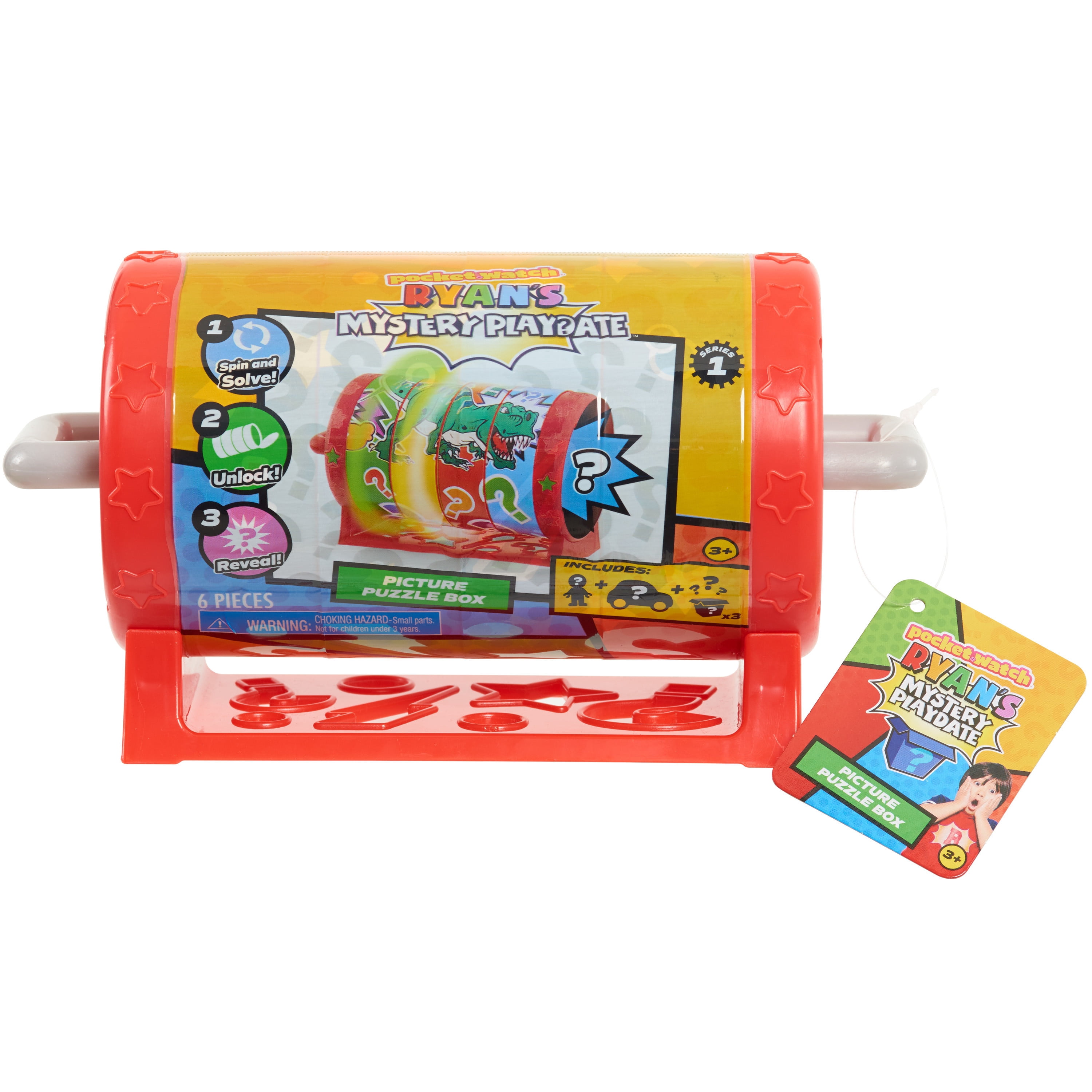 Ryan's Mystery Playdate Picture Puzzle Box, Firefighter Ryan,  Kids Toys for Ages 3 Up, Gifts and Presents
