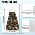 thumbnail image 7 of ZIATUBLE Cock Sunflower Hanging Hand Dry Towels Machine Washable Towels for Kitchen Drying 3 Piece with Snap Button Hand Towels for Bathroom with Loop Reusable Hand Drying Towels, 7 of 7