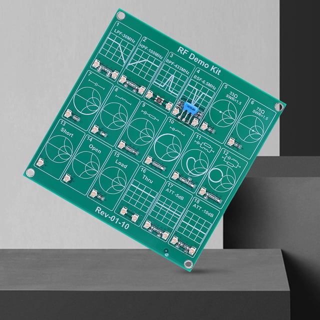 Placa de prueba RF 18 Módulo funcional Placa analizadora de red vectorial Módulo Nano VNA Hugtrwg Para estrenar