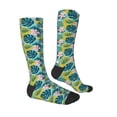 thumbnail image 3 of Daiia Sports Socks Tropical Floral Printed Novelty Crew Socks for Men Women Knee High Socks Cotton Socks Soft & Breathable Support Unisex Socks, 3 of 9