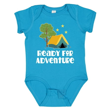 

Inktastic Camping Tent Ready for Adventure Gift Baby Boy or Baby Girl Bodysuit