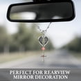 thumbnail image 3 of Cross for Car Mirror Hanging，Metal Daily  Car Rearview Decor Accessories，Christian Gifts for Women Men，Gift for Truck Driver, 3 of 5