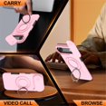 thumbnail image 4 of Slide Privacy Lens Phone Case for Apple iPhone Air, Built-in Magnetic Ring 360° Rotatable Metal Kickstand Hard PC Soft TPU Shockproof Protective Case, 4 of 8
