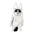 thumbnail image 2 of Mochila con forma de perro, bolsa informal de animales para niños, adolescentes, amantes de las mascotas, regalos para niñas No hay arco negro, 2 of 9