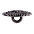 thumbnail image 2 of Mibo 10pcs Zinc Die Cast Metal Shank Button - Celtic Scroll Pattern - 24L(15mm) - Antique Silver, 2 of 2