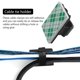 thumbnail image 3 of 50 pcs. Self Adhesive Cable Clamp Plastic Rectangular Cable Clips Cable Tie Quick Bind Cable Wire Ma, 3 of 5