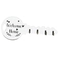 thumbnail image 3 of Soporte para llaves que ahorra espacio, resistente, decorativo, fácil de instalar, colgador de pared para regalo Blanco, 3 of 9