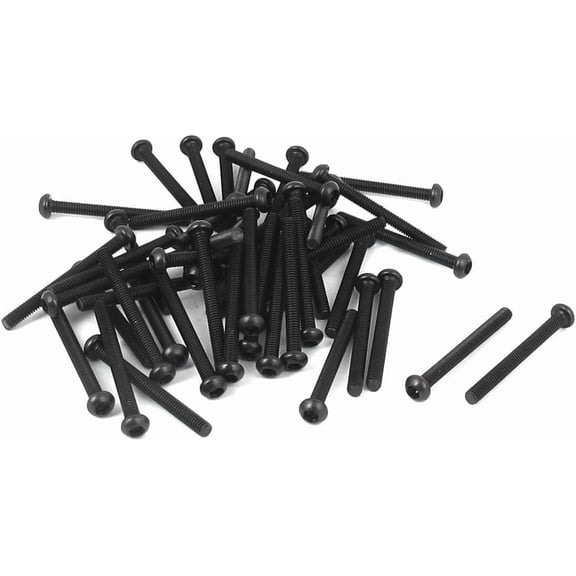 (M2.5 x 25mm)10.9 Alloy Steel Button Head Hex Socket Cap Screw Bolt 50pcs