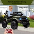thumbnail image 2 of TROPOW Kids Cars Electric Ride On Toys,Hetoy Electric Car for Kids, 12V Ride on Truck Car with Remote Control Spring Suspension, LED Lights, Music, 3 Speeds,Green, 2 of 7