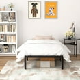 thumbnail image 3 of VENI 14" Heavy Duty Steal Slat Rounded Edge Metal Platform Bed Bed Frame, Twin, 3 of 11