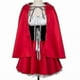 thumbnail image 2 of Xs-6xl Deluxe Adult Little Red Riding Hood Costume With Cape Women Disguise Halloween Party Princess Fancy Dress, 2 of 5
