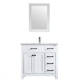 thumbnail image 2 of Wonline 36" Luxurious Bathroom Vanity with Sink Top,Modern Bathroom Vanities with 2-Door and 5 Drawers Cabinet,Undermount Ceramic Sink,White, 2 of 7