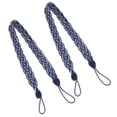 thumbnail image 4 of Rhewides 2-Pack Hand-Tied Curtain Holdbacks with Clip Buckle and Fabric Tassels, Decorative Drapery Tiebacks for , Royal, 4 of 10