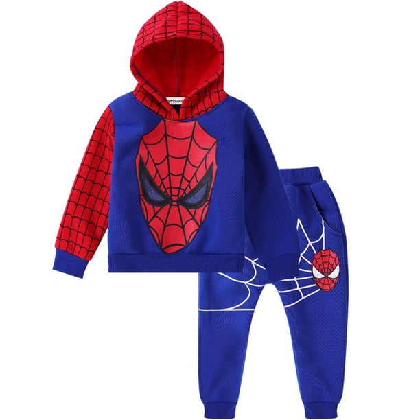 Conjuntos de superhéroes para bebés de primavera y otoño, ropa de manga larga para niños, chaleco y pantalones, chándales, ropa de Cosplay de dibujos animados para niños6 Gao Jinjia LED