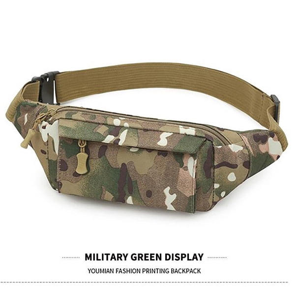 Riñonera de moda para hombre y mujer | Bolso bandolera informal de gran capacidad | Riñonera ajustable para viajes, ejercicio y uso diario