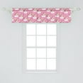 thumbnail image 2 of Ambesonne Cartoon Valance Pack of 2, Unicorns on Clouds, 54"X12", Pink Yellow White, 2 of 2