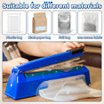 thumbnail image 2 of 10pcs Impulse Sealer Replacement Parts,8 Inch Cloth Heat Seal Strips Square Elements Grip Repair Kit, 2 of 7