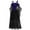 Dark Blue, variant on Kiplyki Women's New Arrivals Dress Plus Size Cold Shoulder Sleeve Lace Up Halloween Dress
