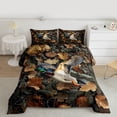 thumbnail image 2 of Feelyou 3D Wildlife Duck Full Size Comforter Sets, Jungle Leaf Branches Bedding Sets, 3pcs, 2 of 8