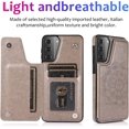 thumbnail image 5 of Samsung Galaxy S21 FE (NOT S21) Wallet Case,Embossed Mandala Pattern Flower Premium PU Leather Double Magnetic Buttons Flip Shockproof Protective Cover for Samsung Galaxy S21 FE SKM Gray, 5 of 7