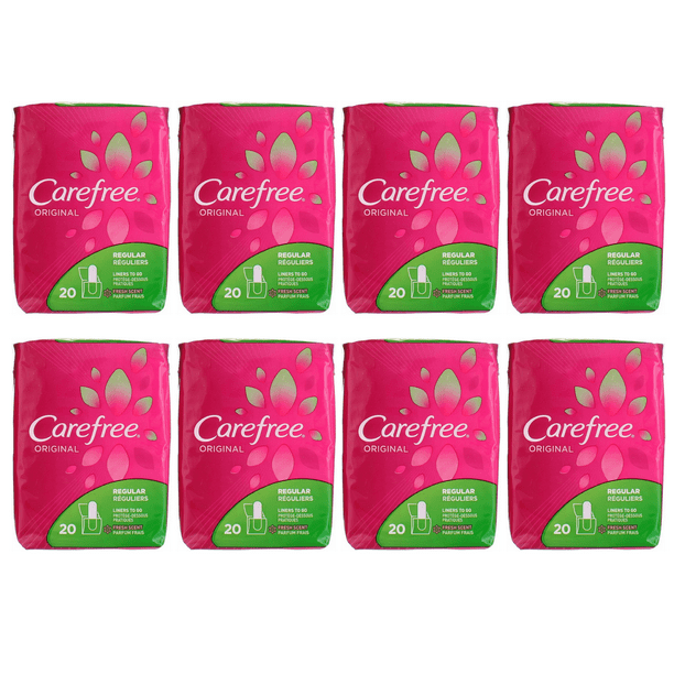 CAREFREE Original Regular Fresh Scent ToGo Pantiliners, Fresh Scent 20