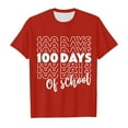 thumbnail image 3 of Kids Happy 100th Day Tshirt Short Sleeved Round Neck Season Printed Shirt for Kids School for Teen Girl 3-4 Years, 3 of 4