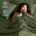 thumbnail image 3 of Bare Home Luxury Bed Sheet Set - Premium 1800 Collection - 6 Piece - Full, Cypress, 3 of 9