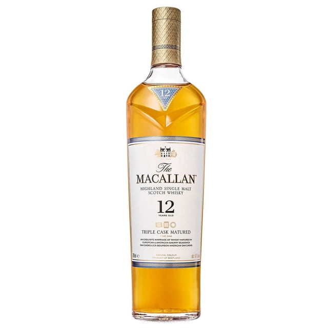 Paquete de 3 Whisky The Macallan Single Malt 12 Años Triple Cask 350 ml The Macallan Paquete de 3