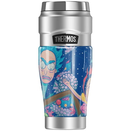 

Rick and Morty Rick and Morty Organisms THERMOS STAINLESS KING Stainless Steel Travel Tumbler Vacuum insulated & Double Wall 16oz