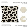 thumbnail image 4 of Cow Print Linen Throw Pillow Covers Decorative Pillow Cases 18x18 inch Cushion Case Set of 4 Couch Pillows Cover for Sofa Bedroom Living Room Car, 4 of 8