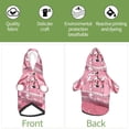 thumbnail image 5 of Goofa Glittering Pink Bathtub Pattern Small Dog Sweater Hoodies Pet Grey Hooded Soft Fleece Sweatshirts with Pocket Fall Winter Puppy Cat Sweaters Warm Clothes-X-Large, 5 of 8