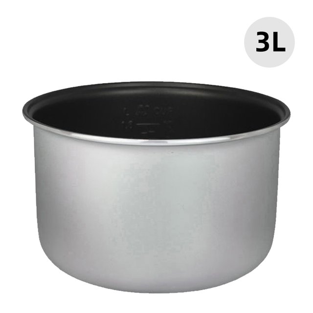 Amdohai Doublure de Cuiseur à Riz en Alliage d'Aluminium 2L/3L/4L/5L, Casserole Antiadhésive en Nid d'Abeille, Accessoires de Remplacement, Cuisine, Nourriture, Doublure de Cuiseur à Riz Argent