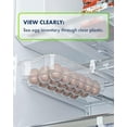thumbnail image 6 of Skywin Refrigerator Egg Drawer - 3 Pack Snap-on Egg Holder for Refrigerator Organizes and Protects Eggs - Adjustable and Space Saving Egg Storage Container For Refrigerator, 6 of 9