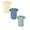Beige 1PCS & Dark Blue 1PCS & Light Green 1PCS, variant on 3 Packs Baby Clothes for Girls Bodysuit Soft Backed Onesie Pajamas Clothes 12 Months
