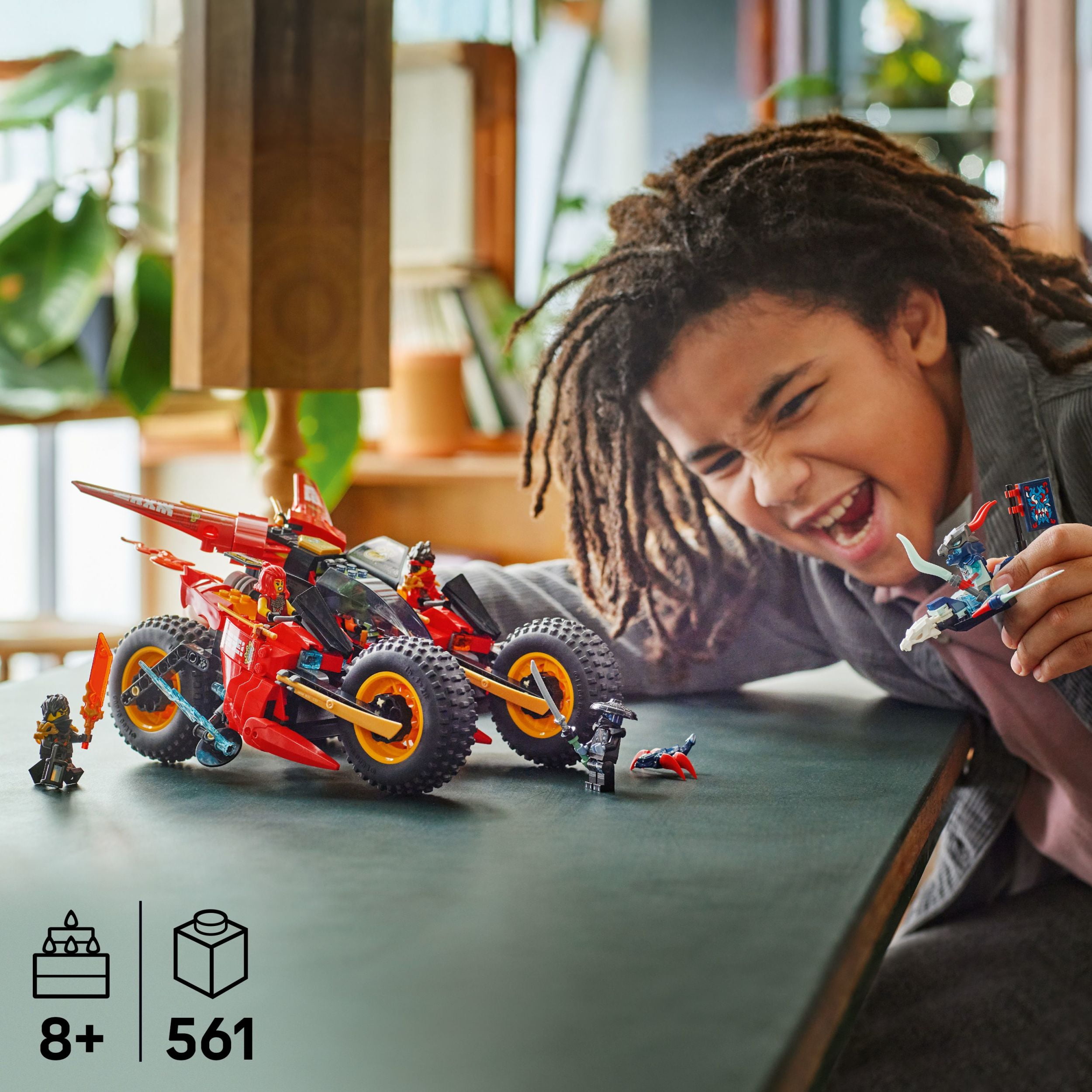 LEGO NINJAGO Le Véhicule de Combat des Ninjas 3en1, Ensemble de Construction 71844