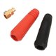 thumbnail image 5 of uds enchufe rápido 10-25 cuadrado estilo europeo conector de máquina de soldadura largo tipo Rojo Negro, 5 of 9