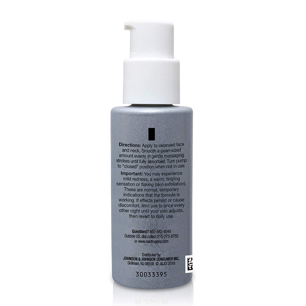 Neutrogena Rapid Wrinkle Repair Night Face Moisturizer with Retinol, 1 Fl. Oz.