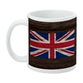 thumbnail image 3 of Rustic Distressed United Kingdom British Flag White Mug, 3 of 4