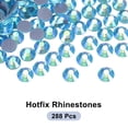 thumbnail image 3 of Uxcell Hotfix Rhinestones Flatback Crystal Glass Gems for Crafts Clothes DIY Decoration 288Pcs Bright Light Blue, 3 of 5