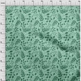 thumbnail image 3 of oneOone Cotton Jersey Aquamarine Fabric Florals Craft Projects Decor Fabric Printed By The Yard 58 Inch Wide-RBS, 3 of 4