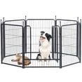 thumbnail image 1 of Parque infantil para perros GDKASRNY, resistente, 81/101/114 cm de altura, plateado, 1 of 7